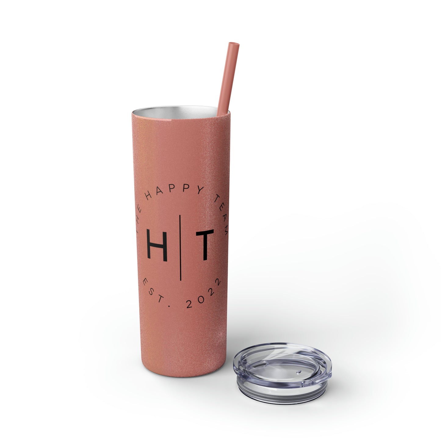 HT Logo Skinny Tumbler with Straw, 20oz