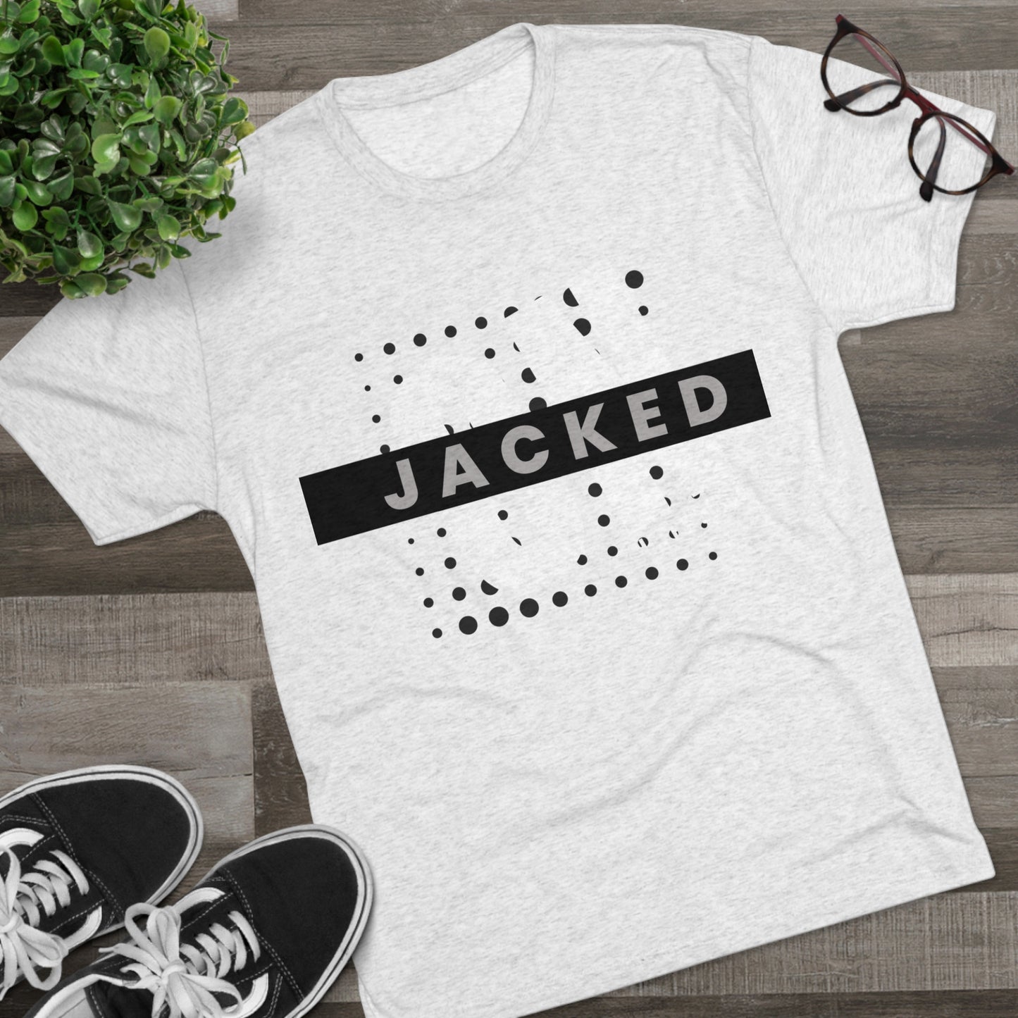 Jacked On Happy Juice Tri-Blend Crew Tee