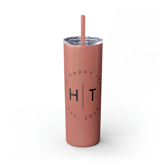 HT Logo Skinny Tumbler with Straw, 20oz