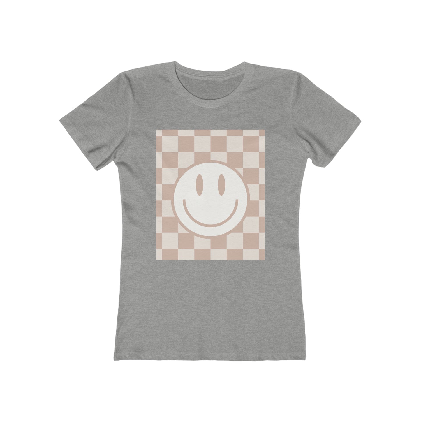 Smile Check Neutral Boyfriend Tee