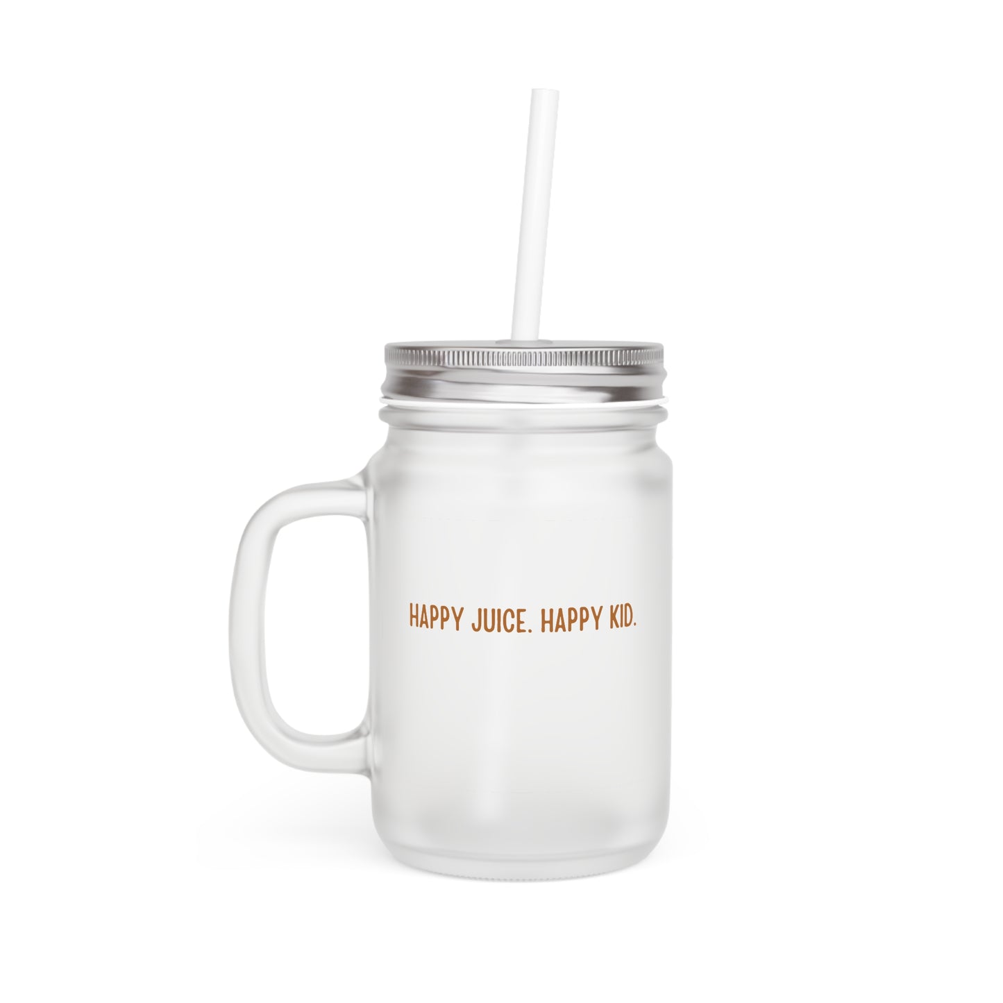 HJ HK Frosted Mason Jar