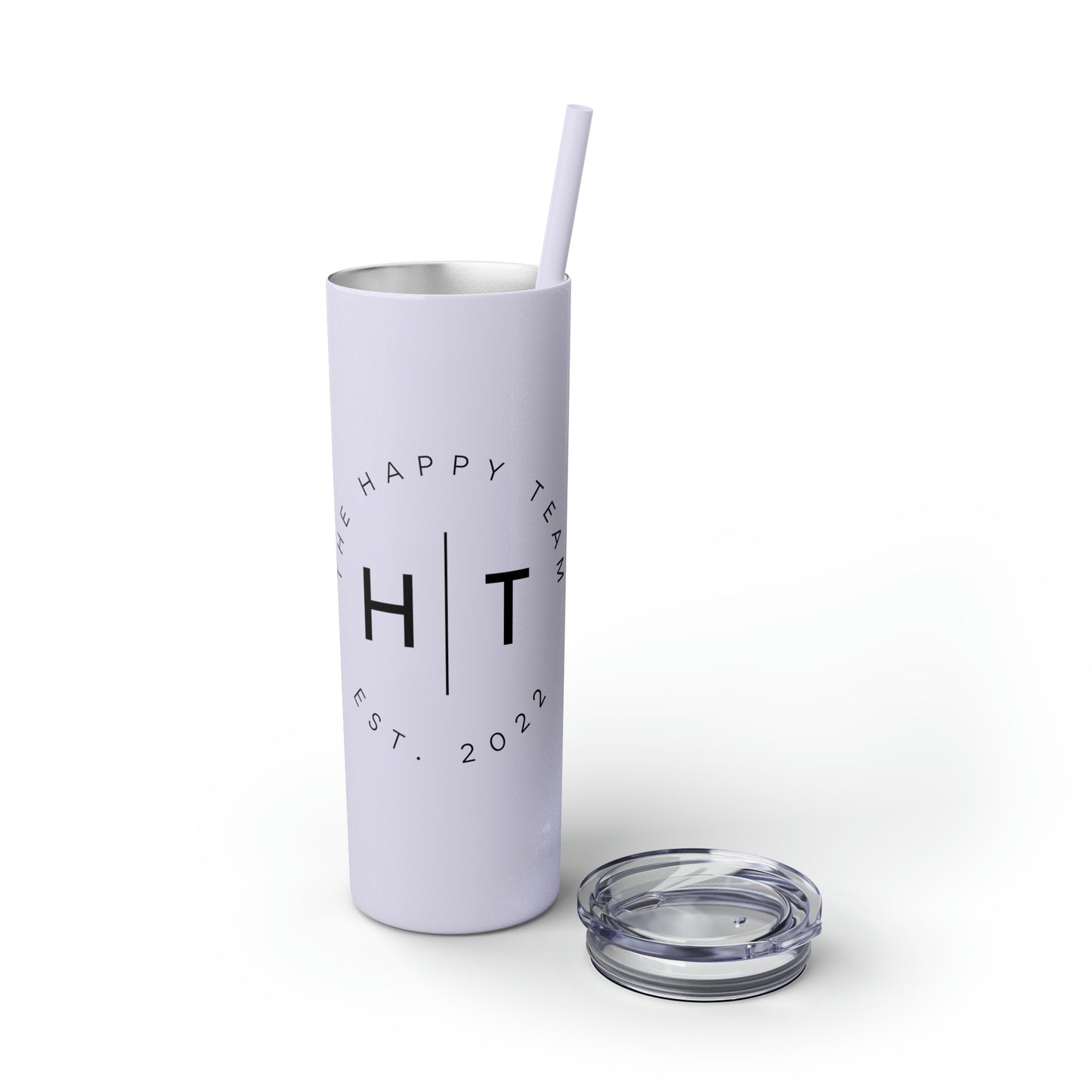 HT Logo Skinny Tumbler with Straw, 20oz