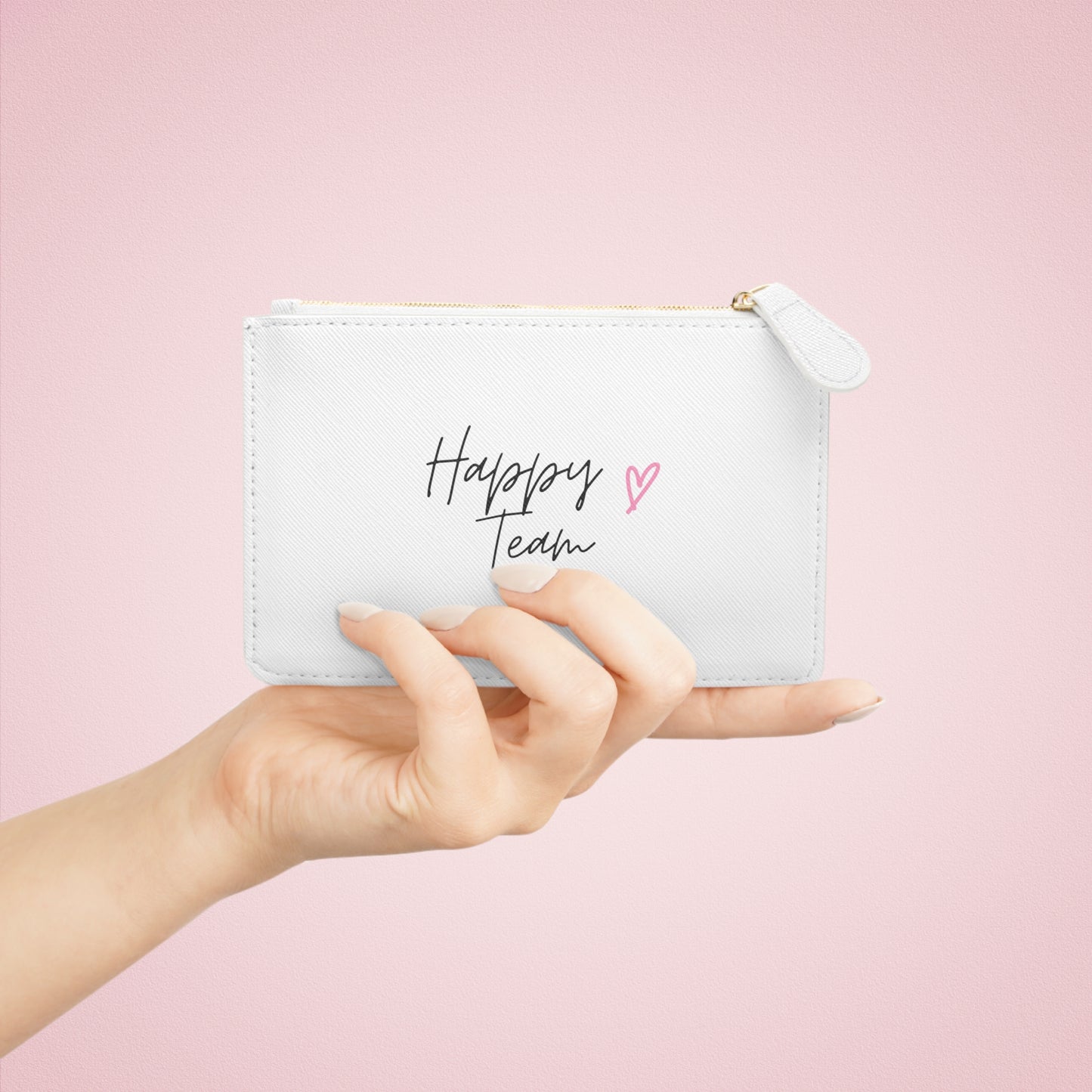 Pink Heart Mini Clutch Bag