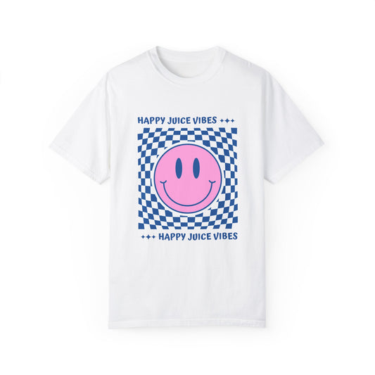 Happy Pink Unisex Garment-Dyed T-shirt