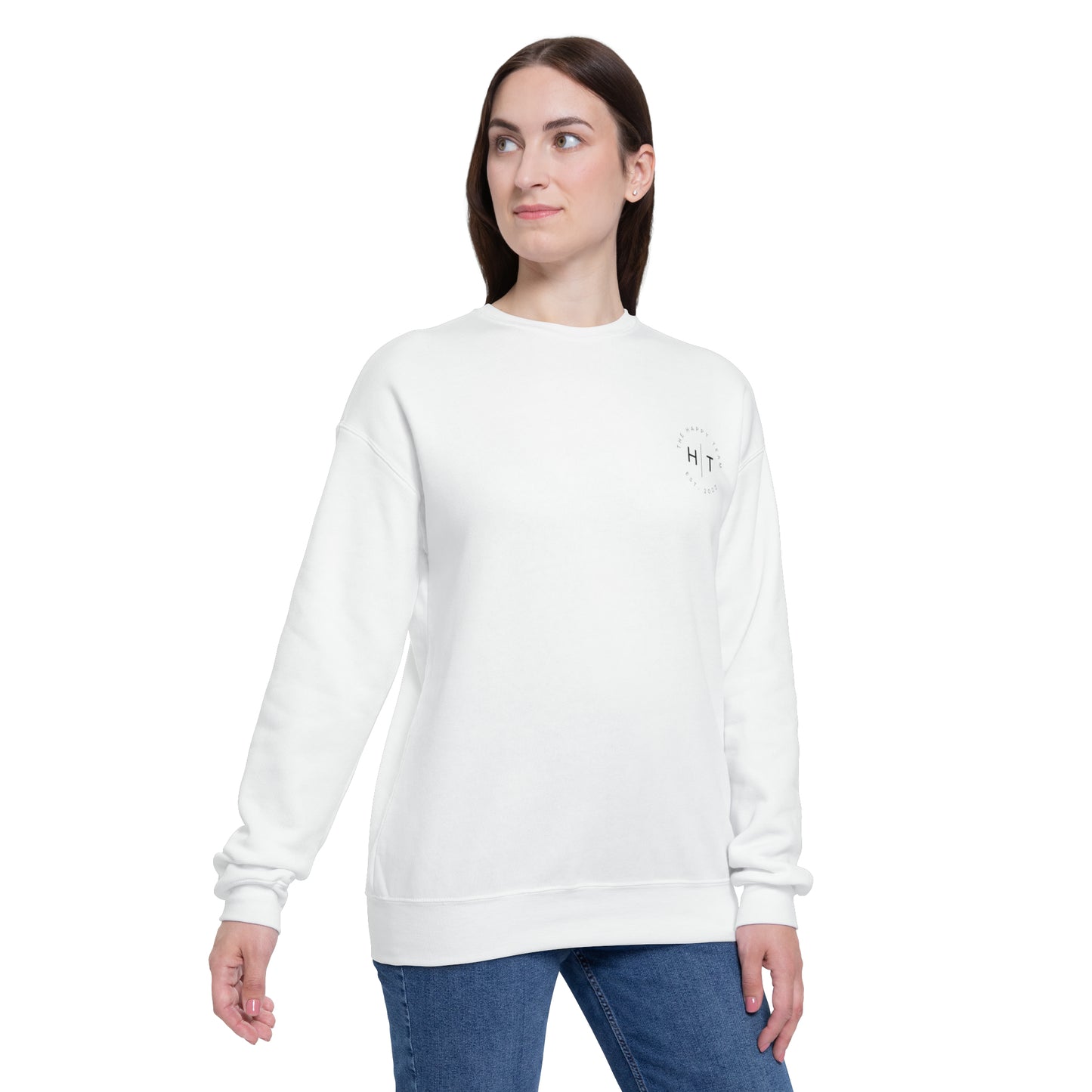 HT Logo Pocket Unisex Drop Shoulder Sweatshirt