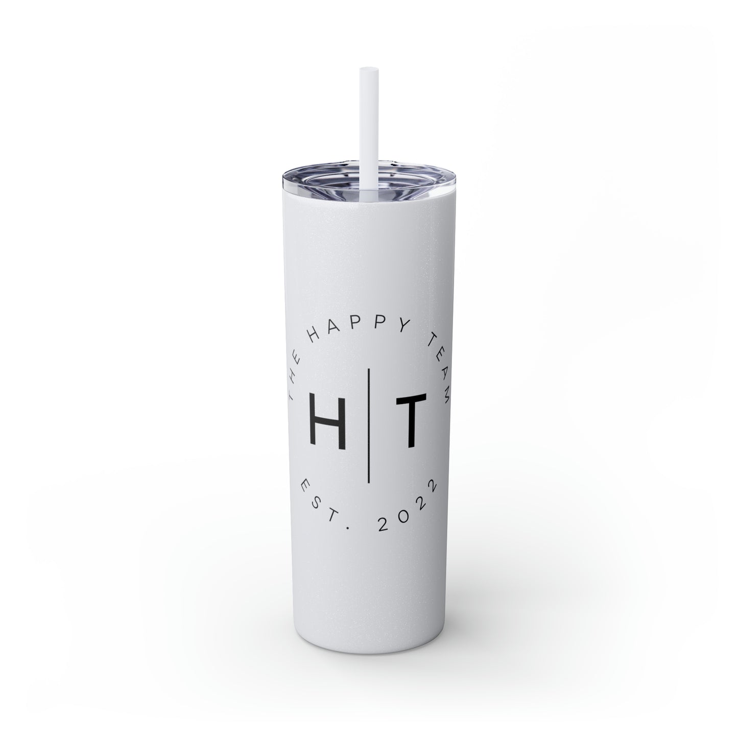 HT Logo Skinny Tumbler with Straw, 20oz