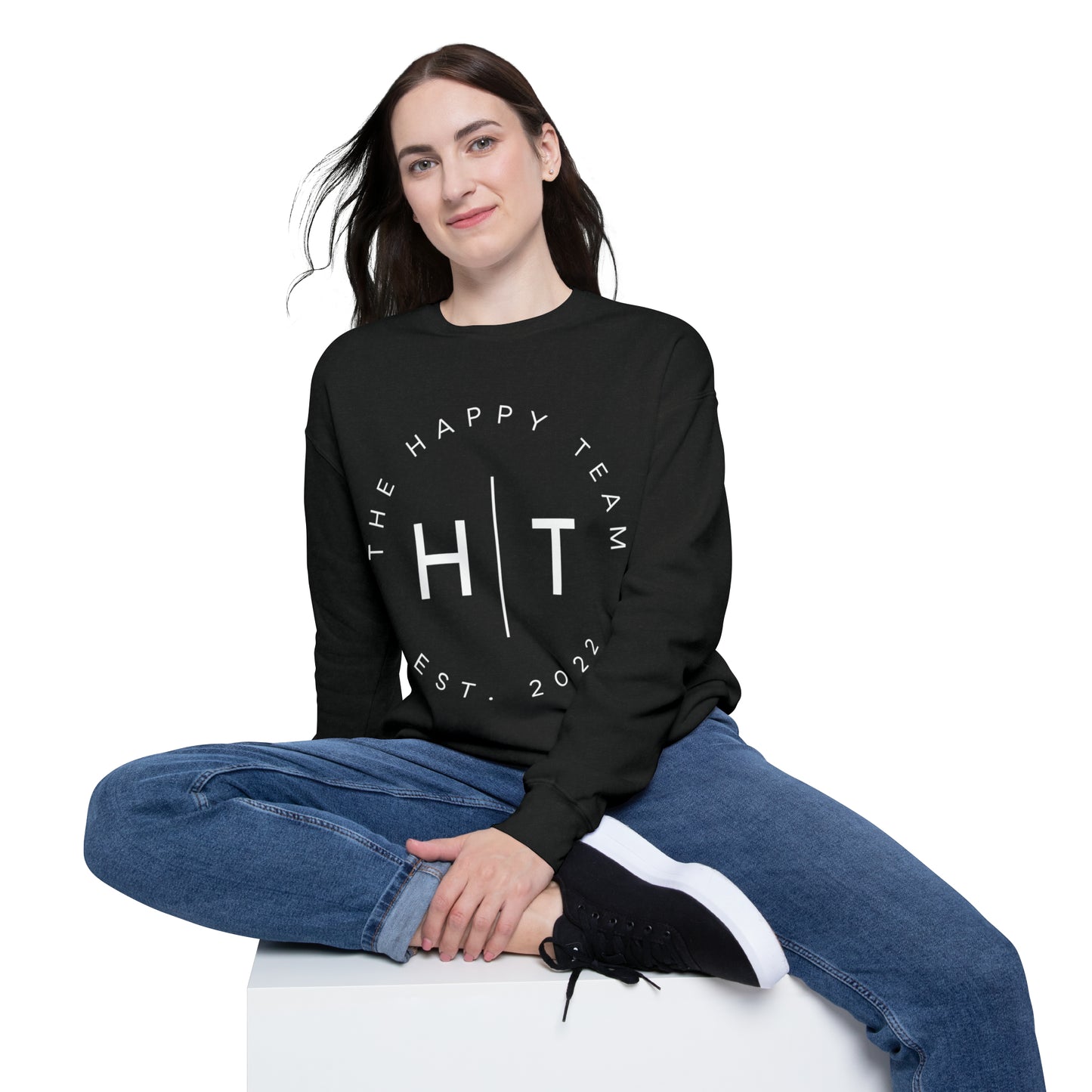 HT Logo Unisex Drop Shoulder Sweatshirt