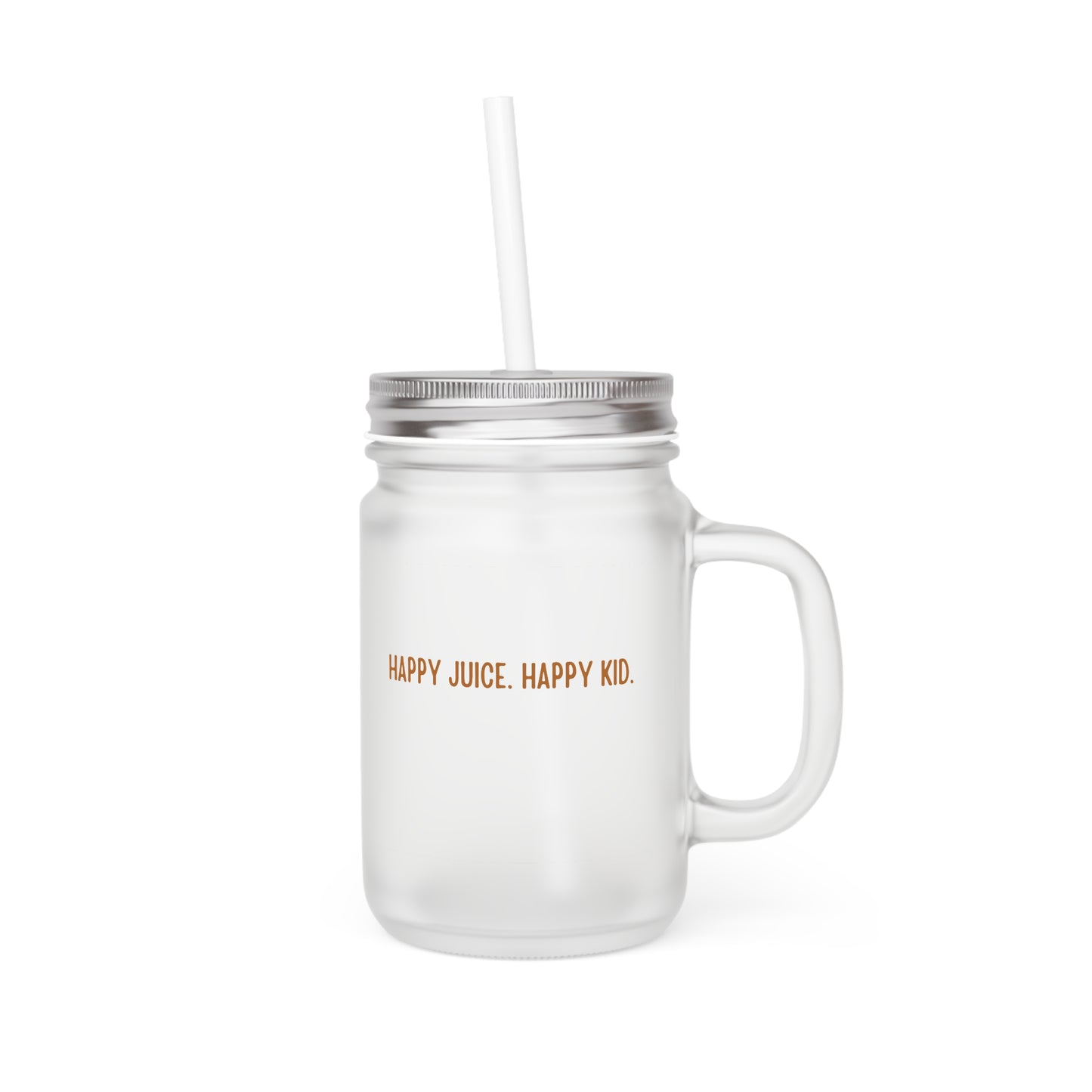 HJ HK Frosted Mason Jar