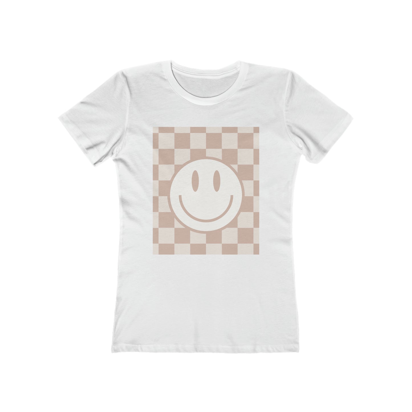 Smile Check Neutral Boyfriend Tee