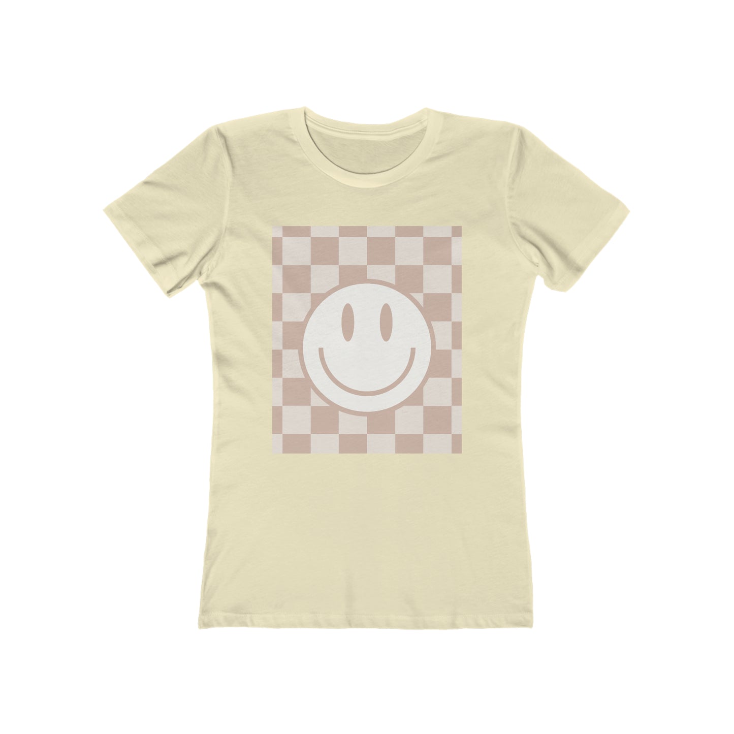 Smile Check Neutral Boyfriend Tee