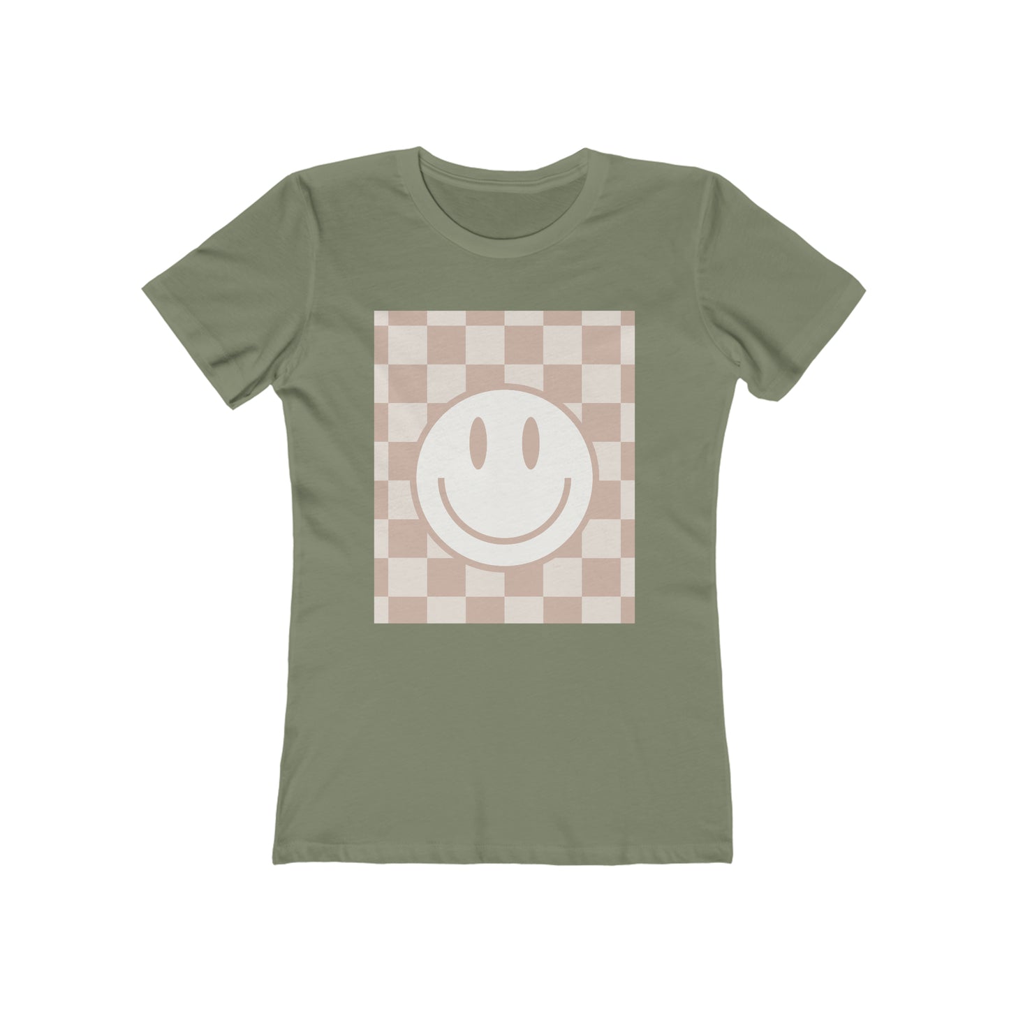 Smile Check Neutral Boyfriend Tee